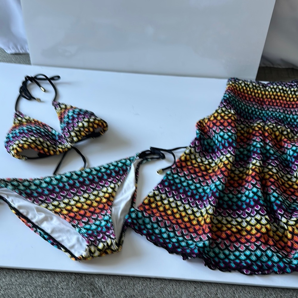 Colorful Mermaid Scale Bikini Set